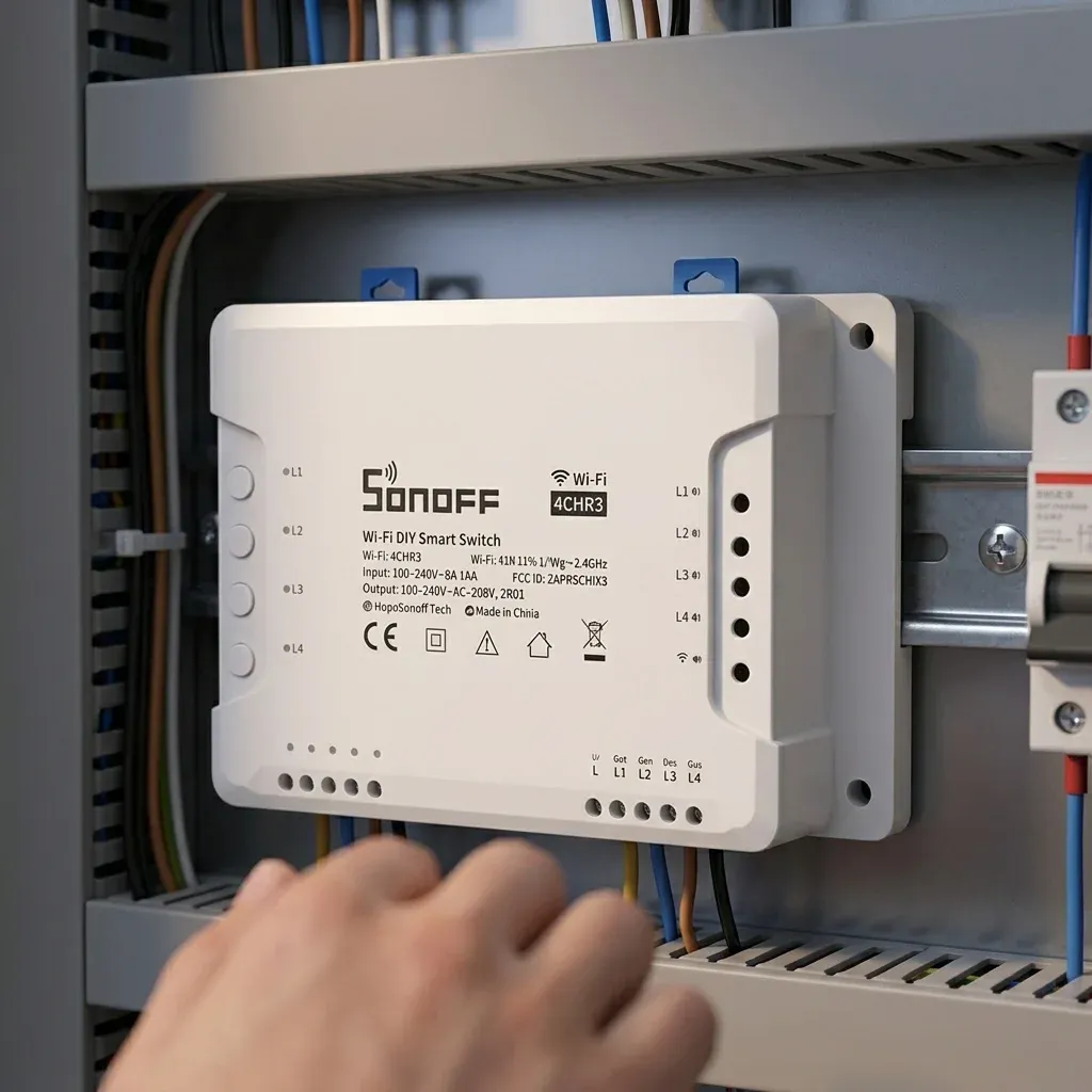 SONOFF 4구 Wi‑Fi 원격 릴레이 스마트 스위치