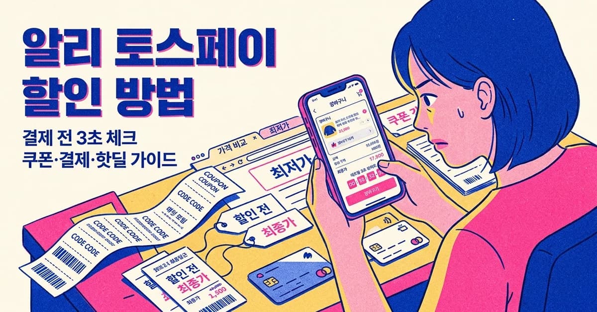 알리 토스페이 할인 방법 - 알리토스 토스페이 알리익스프레스 2026 토스페이결제 토스페이로결제 결제할인 토스경유 핫딜 가이드